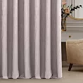 Zasłona szyta na taśmie fala liliowa z tkaniny o naturalnym splocie z efektem melanżu