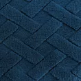 Koc flano 150x200 cm granatowy zdobiony wytłaczanym wzorem CARO DESIGN 91 Eurofirany