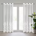 Firana biała z siateczki zdobiona haftem 140x250 cm przelotka - TALINA Eurofirany