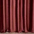 Zasłona szyta na taśmie fala bordowa z miękkiej półmatowej tkaniny welwetowej