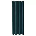 Zasłona ciemnoturkusowa  z gładkiej tkaniny zaciemniająca typu blackout 135x250 cm przelotka PARISA  DESIGN 91 Eurofirany
