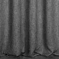 Zasłona szyta na taśmie fala czarna z tkaniny typu bukla z efektem melanżu