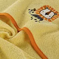 Ręcznik kąpielowy dziecięcy 100x100 cm bawełniany kolor żółty,pomarańczowy 350g/m2 z kapturem BABY 69 Eurofirany