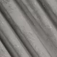 Zasłona srebrna ze złotym wzorem przecierki, welwetowa 140x300 cm taśma NADIA Eurofirany