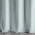 Zasłona szyta na przelotkach ENYA srebrna z miękkiej półmatowej tkaniny welwetowej