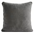 Poszewka na poduszkę 45x45 cm stalowa z szenilowej tkaniny - VANI Eurofirany