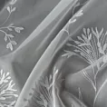 Tkanina firanowa, matowa z efektem deszczyku, z delikatnym haftem, Eurofirany