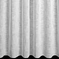 Zasłona szyta na taśmie fala biała z grubszej etaminy, matowa