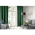 Zasłona ciemnozielona z tkaniny welwetowej 140x250 cm przelotka ROSA Design 91 Eurofirany