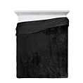 Koc o strukturze miękkiego futra 150x200 cm czarny TIFANY 1 DESIGN 91 Eurofirany