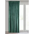 Zasłona ciemnoturkusowa z gładkiego welwetu 140x300 cm taśma PIERRE Eurofirany