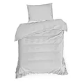 Pościel 140x200 cm gładka z satyny bawełnianej kolor jasnoszary DINA Diva Line Eurofirany