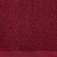 Ręcznik do rąk 30x50 cm bawełniany kolor bordowy zdobiony błyszczącą bordiurą 500 g/m2 LARI Eurofirany