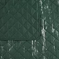 Narzuta ciemnozielono, srebrna 170x210 cm zdobiona przecieranym wzorem i pikowana metodą hot press BLINK 1 DESIGN 91 Eurofirany