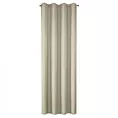 Zasłona ciemnobeżowa z matowej gładkiej tkaniny 140x250 cm przelotka RITA Eurofirany