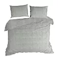 Pościel 220x200 cm welwetowa kolor srebrny z wytłaczanym wzorem FLANO Eurofirany