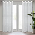 Zasłona biała o splocie płóciennym 140x250 cm przelotka CINDY Eurofirany