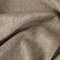 Zasłona szyta na taśmie fala brązowa z tkaniny o melanżowej strukturze