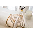 Ręcznik kąpielowy 50x90 cm bawełniany kolor biały,ciemnozłoty z żakardową bordiurą 500 g/m2 BLANCA 3 Limited Collection Eurofirany