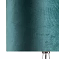 Lampa stojąca do salonu szałwiowo, miedziana  SALVIA 8 z welwetowym abażurem Limited Collection Eurofirany