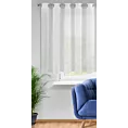 Firana biała z etaminy z lekkim połyskiem 300x145 cm przelotka VIOLA Eurofirany