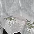 Tkanina firanowa zazdrostka zdobiona haftem drobnych kwiatów Eurofirany
