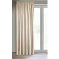 Zasłona beżowa z ekskluzywnego matowego welwetu 140x270 cm taśma VILLA Eurofirany