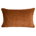 Poszewka na poduszkę 30x50 cm ceglasta z miękkiej futrzanej tkaniny NINA Eurofirany