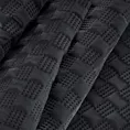 Narzuta welwetowa czarna 220x240 cm pikowana metodą hot press SOFIA 4 EUROFIRANY PREMIUM