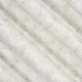 Zasłona biało, złota ze wzorem liści, zaciemniająca 140x250 cm przelotka MARIGOLD Eurofirany