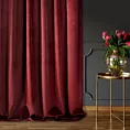 Zasłona ciemnobordowa z ekskluzywnego matowego welwetu 140x250 cm przelotka VILLA Eurofirany