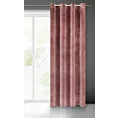Zasłona ciemnoróżowa z ekskluzywnego matowego welwetu 140x250 cm przelotka RIA Diva Line Eurofirany