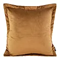 Poszewka na poduszkę 45x45 cm welwetowa z ozdobnymi brzegami miodowa RIA DIVA LINE Eurofirany