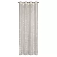 Firana naturalna z rysunkiem poziomych nitek na błyszczącym tle 140x250 cm przelotka RACHEL Eurofirany