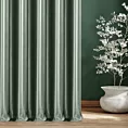 Zasłona szyta na taśmie fala miętowa z miękkiej półmatowej tkaniny welwetowej