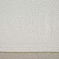 Ręcznik kąpielowy 50x90 cm bawełniany kolor kremowy z bordiurą w paski 500 g/m2 ABBIE Eurofirany