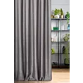 Zasłona szyta na flexach CANDY grafitowa z tkaniny z strukturalnym spolotem