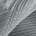 Narzuta welwetowa srebrna 220x240 cm pikowana metodą hot press - VELVET2 Eurofiran