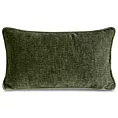 Poszewka na poduszkę 30x50 cm oliwkowa z szenilowej garbowanej tkaniny ROSI Eurofirany
