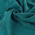 Ręcznik kąpielowy 70x140 cm bawełniany kolor ciemnoturkusowy zdobiony błyszczącą bordiurą 550 g/m2 LARIS Eurofirany
