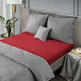 Prześcieradło frotte z gumką 220x200 cm z bawełny kolor czerwony 170 g/m2 Design 91 Eurofirany