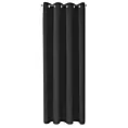 Zasłona czarna z gładkiej matowej tkaniny zaciemniającej 135x250 cm przelotka BLACKOUT Eurofirany