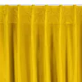 Zasłona musztardowa z matowego welwetu 140x300 cm taśma imintująca flex MADLEN Eurofirany