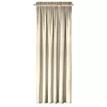 Zasłona kremowa z matowego welwetu 140x270 cm taśma MELANIE Eurofirany