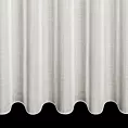 Firana szyta na flexach naturalna z matowej etaminy wykończonej obciążnikiem