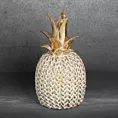 Figurka dekoracyjna w kształcie ananasa zdobiona plecionym wzorem Eurofirany