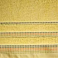 Ręcznik kąpielowy 70x140 cm bawełniany kolor żółty z ozdobnym stębnowaniem 500 g/m2 POLA Eurofirany