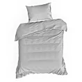 Pościel 140x200 cm gładka z makosatyny bawełnianej kolor jasnoszary DELIA Reina Line Eurofirany