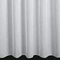 Firana szyta na tunelu biała z lekkiej i delikatnej matowej kreszowanej krepy, wykończona obciążnikiem