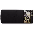 Ręcznik do rąk 30x50 cm bawełniany kolor czarny z designerską bordiurą 500 g/m2 EVA 15 Eva Minge Eurofirany